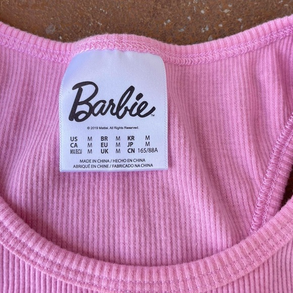 Barbie razor back cropped tank top - Picture 4 of 6